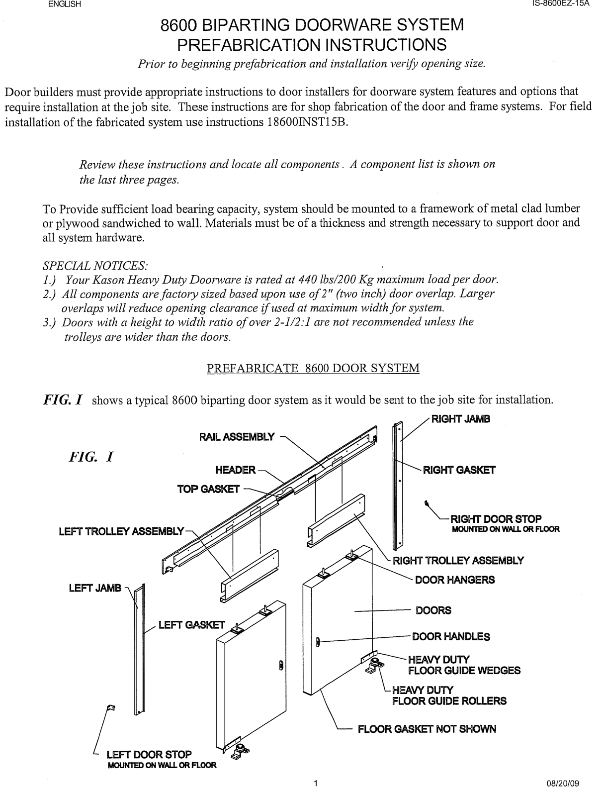 Kason 8600 User Manual