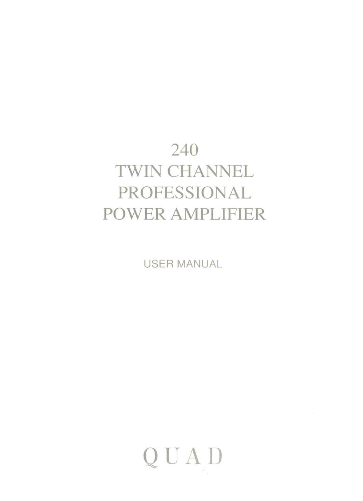 MERIDIAN AUDIO 240 Technical user guide - ManualMachine.com