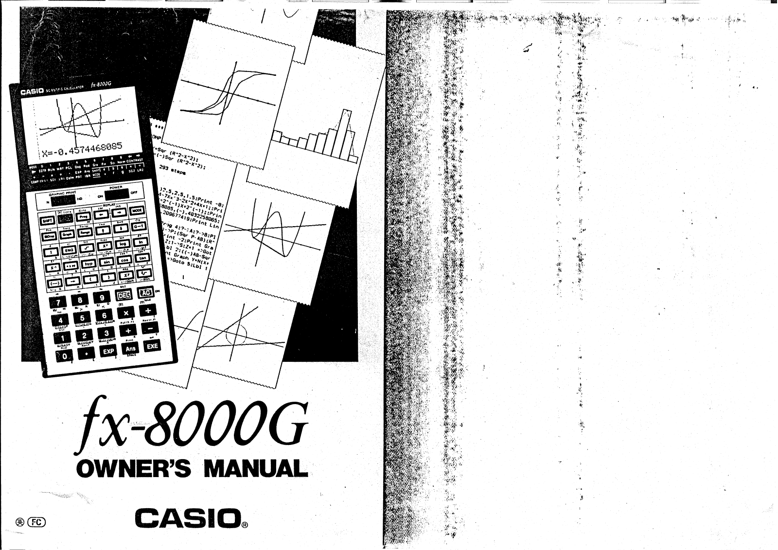 CASIO FX-8000G User Manual