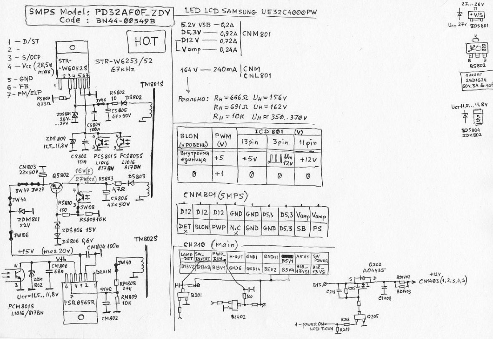 Samsung BN44-00349B Schematic