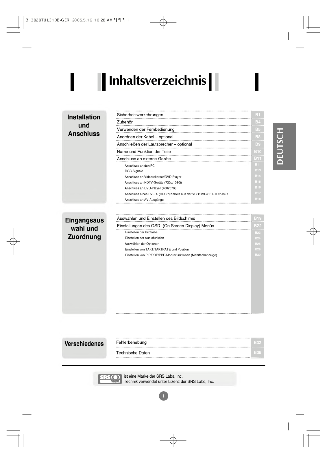 Lg M3200C, M3700C, M4200C user Manual