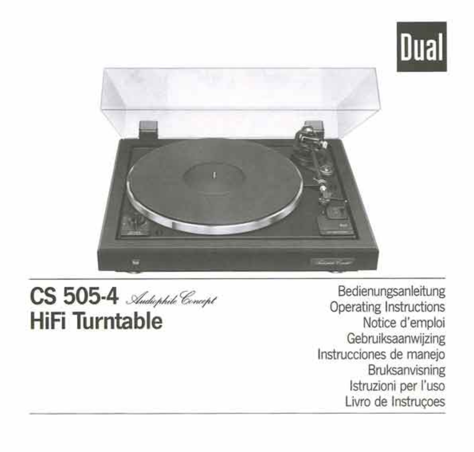 Dual CS 505-4 Operation Manual