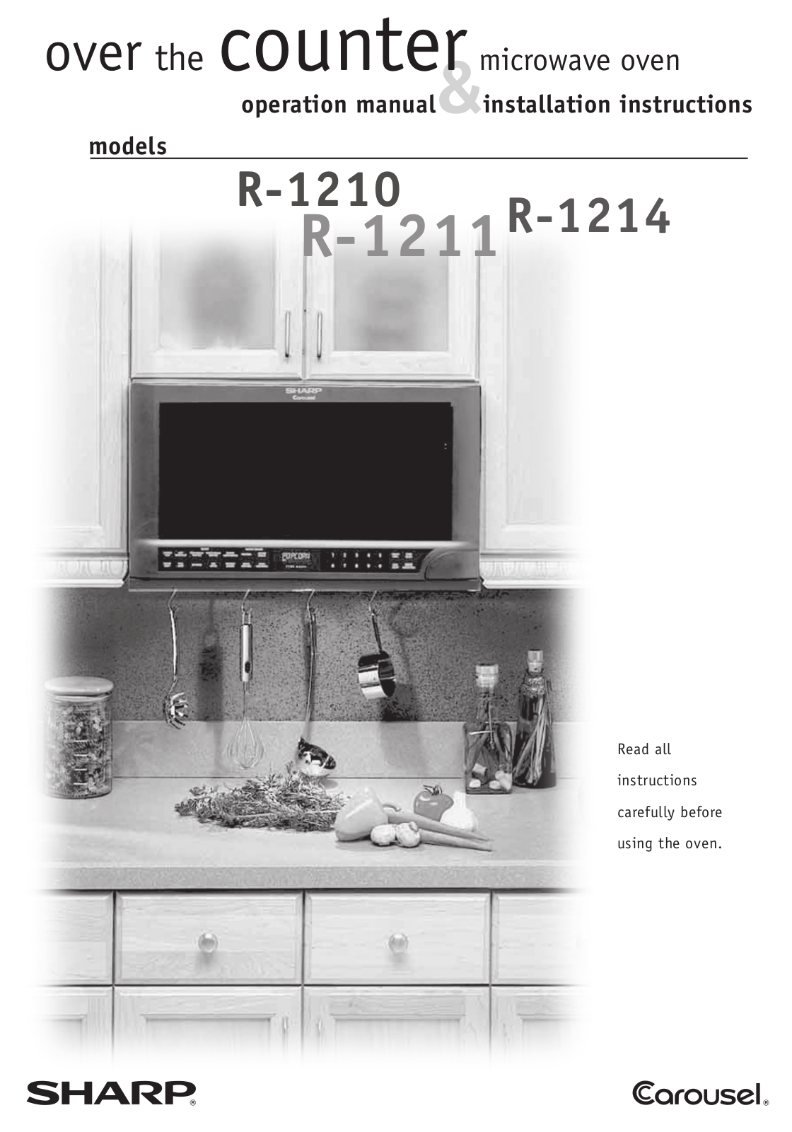 Sharp R1214TY Installation Manual