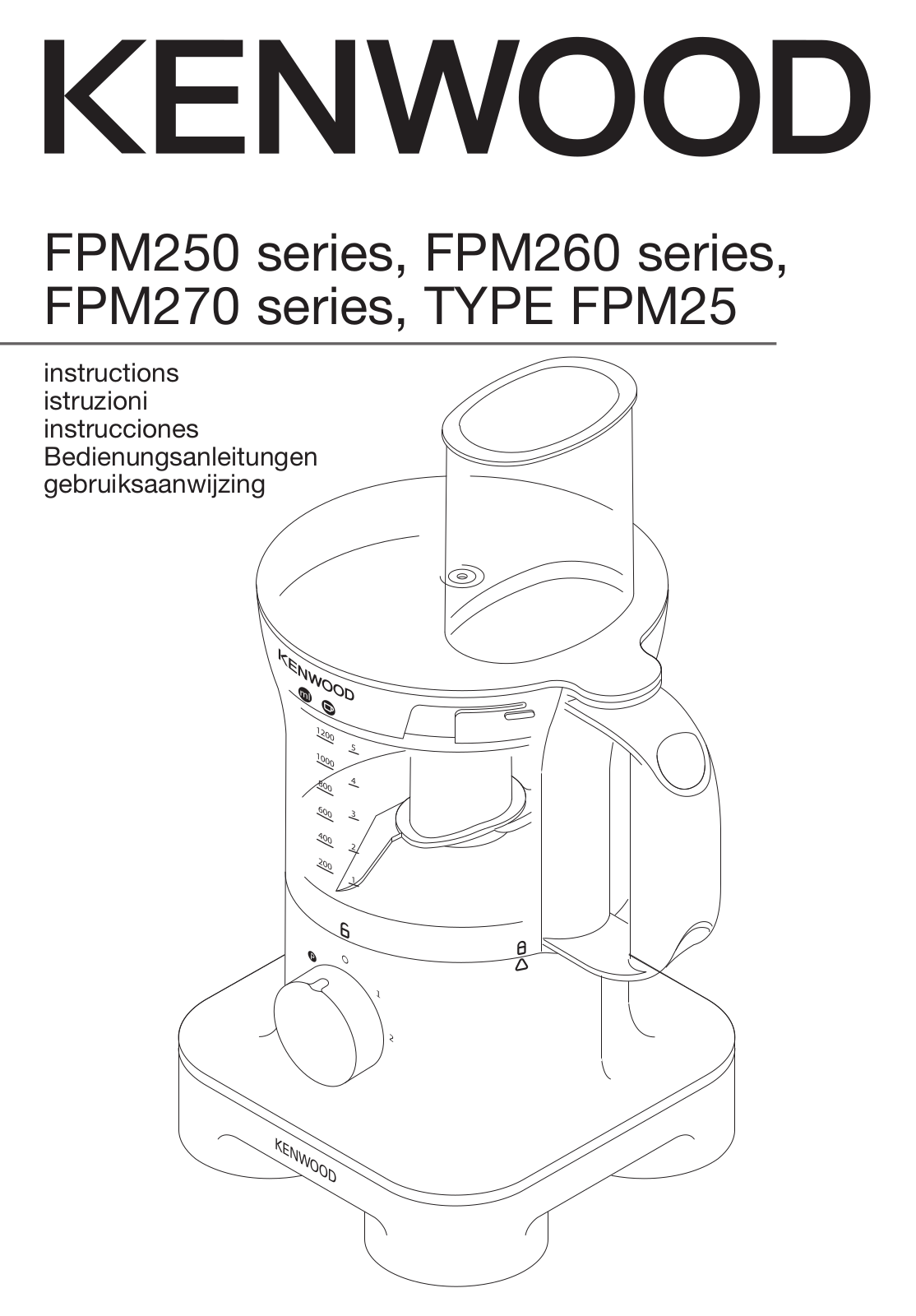 Kenwood FPM25 Instruction Manual