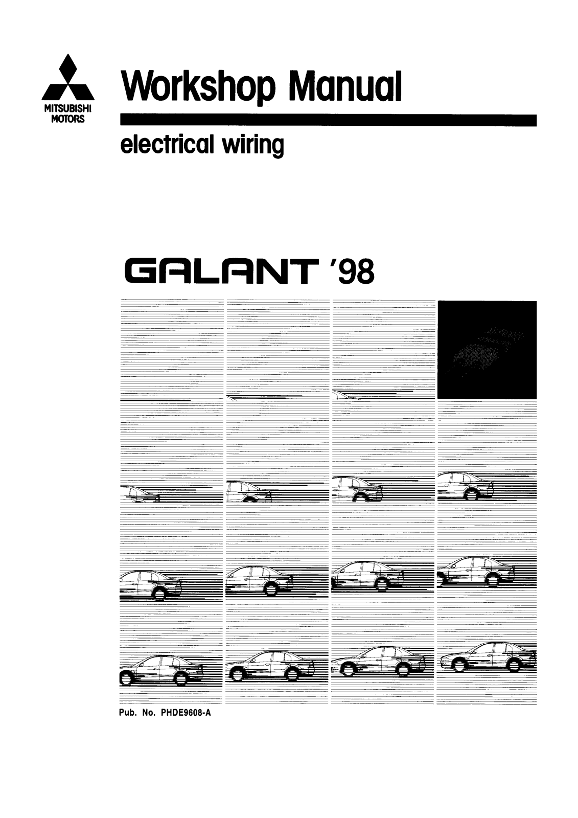 Mitsubishi Galant Electrical Wiring  1998 Owner's Manual