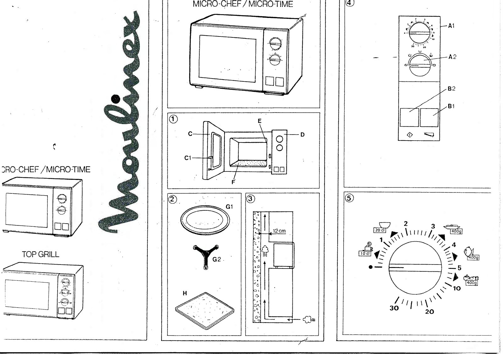 MOULINEX MICROCHEF, MICROTIME User Manual