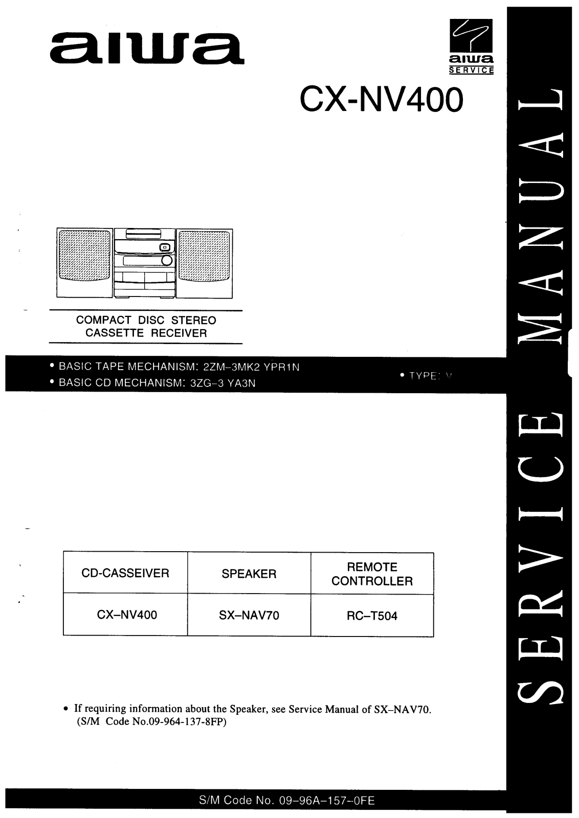 Aiwa CX-NV400 Service manual