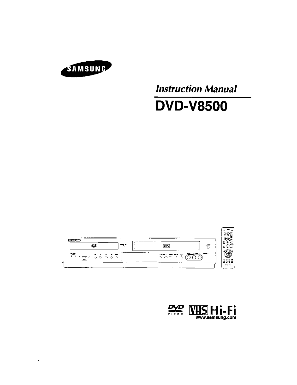 Samsung DVDV8500 Users Manual