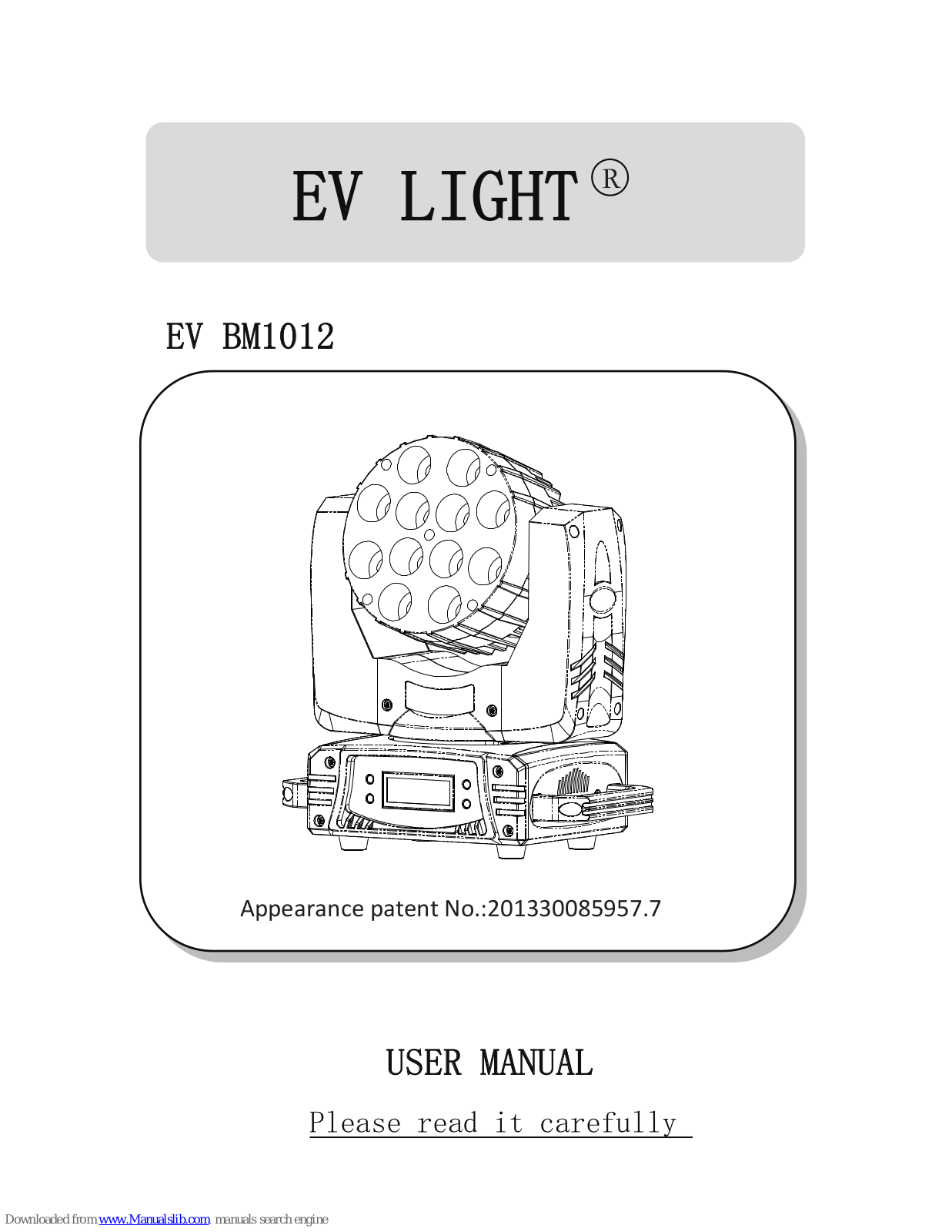 EV LIGHT EV BM1012 User Manual