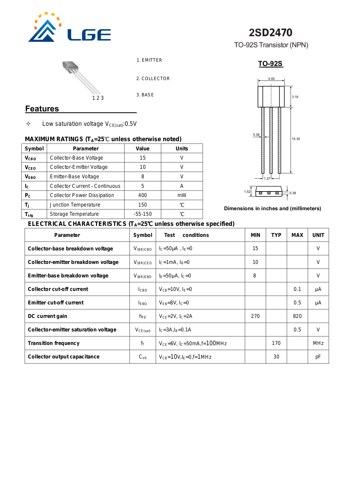 LG 2sd2470 Datasheet - ManualMachine.com