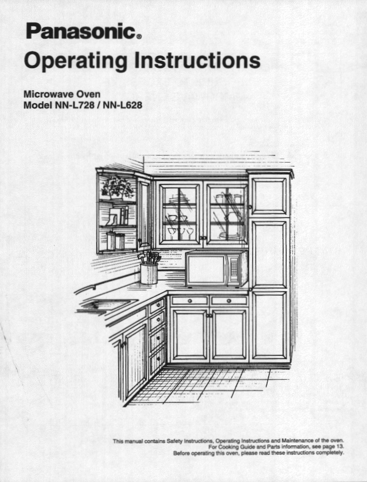 Panasonic NN-L628, NN-L728 User Manual