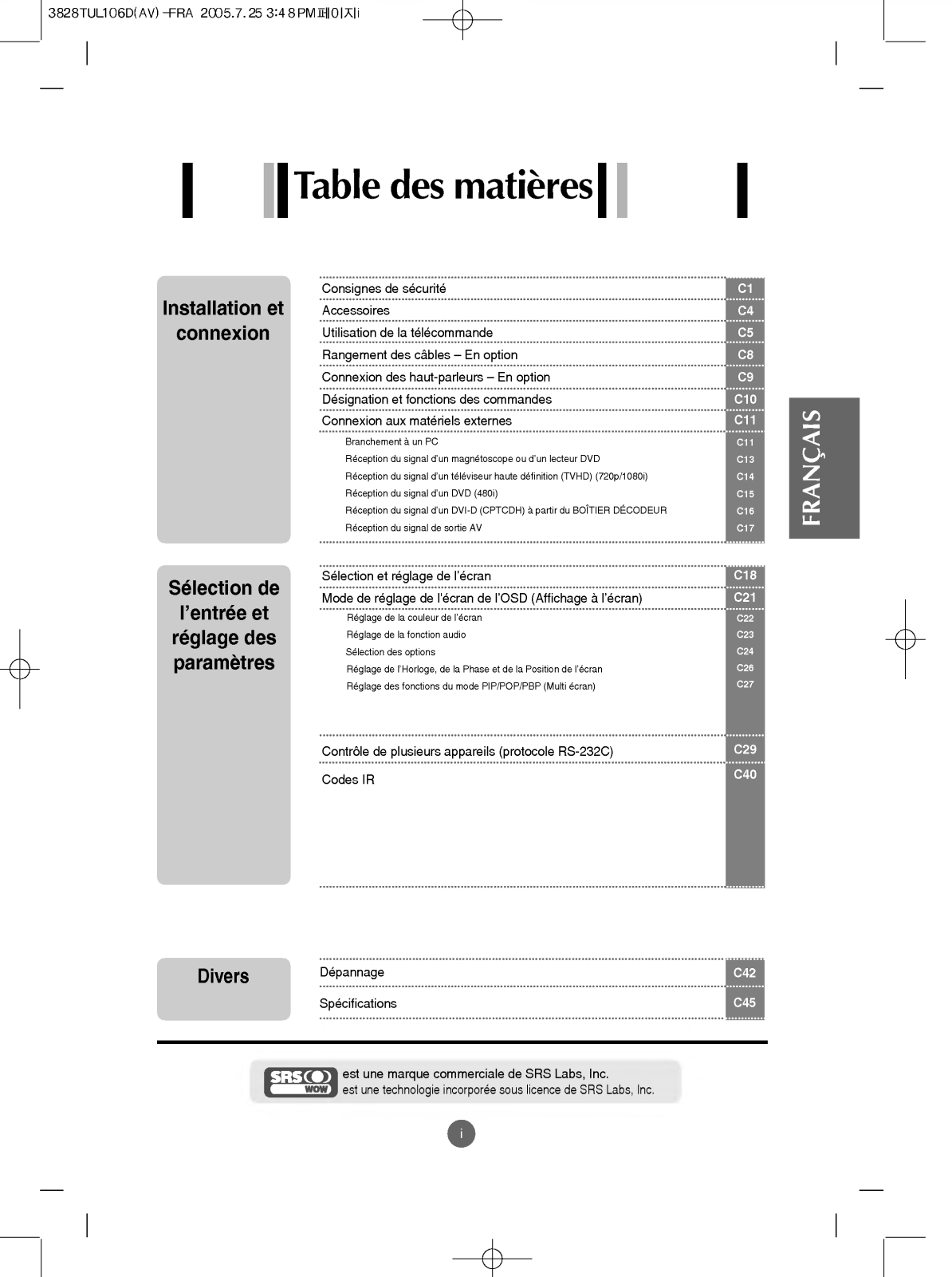 LG L3200AF, L3200AFK, L3200AK, L3200A User Manual