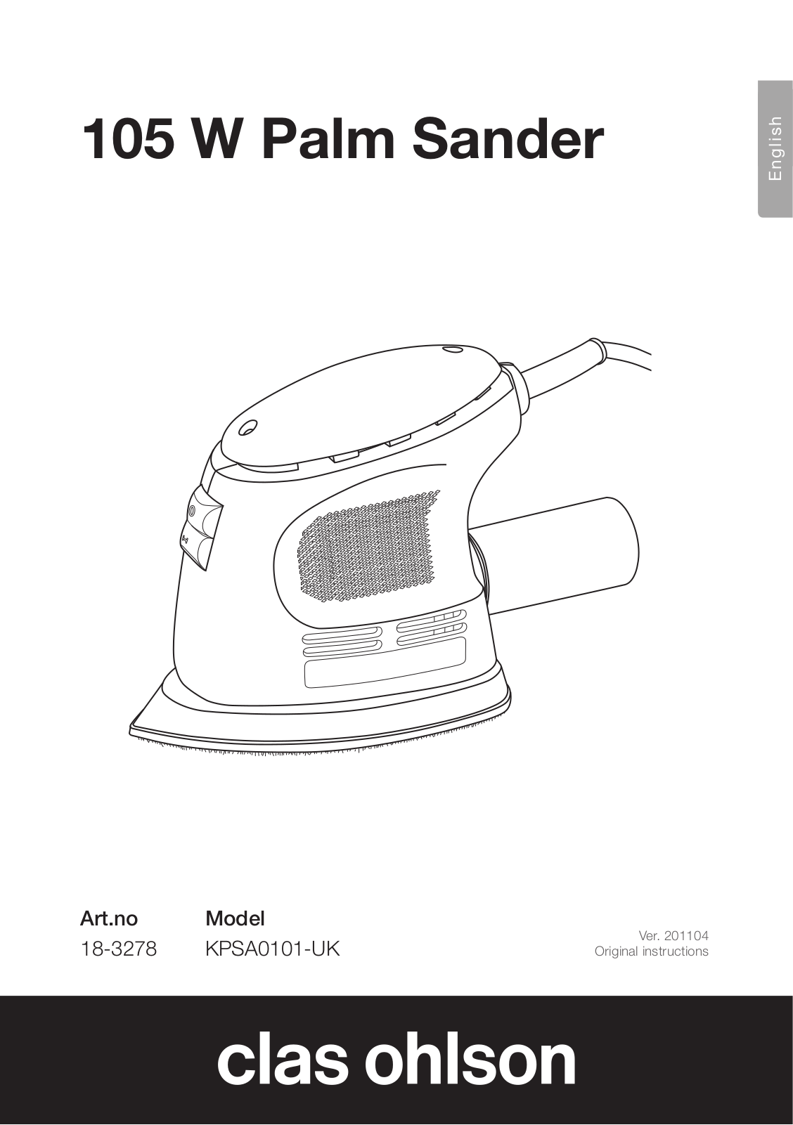 Clas Ohlson KPSA0101-UK Original Instructions Manual