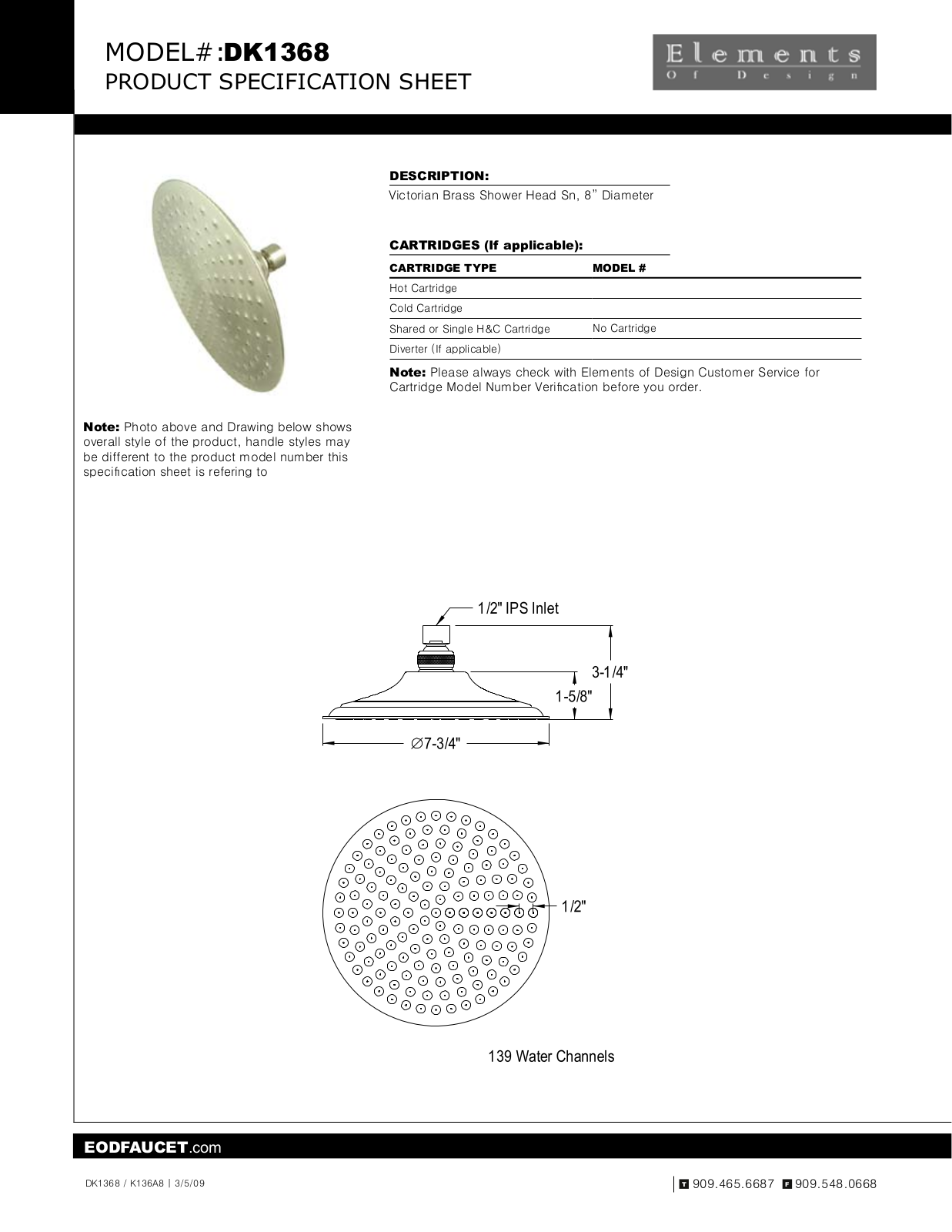 Elements of Design EDE1304 Specifications - ManualMachine.com