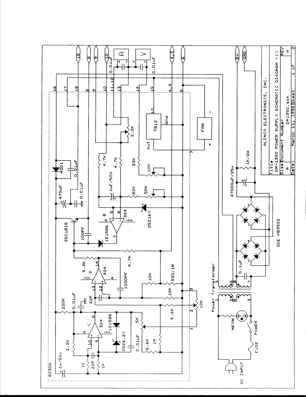 Alinco DM-1350 Service Manual