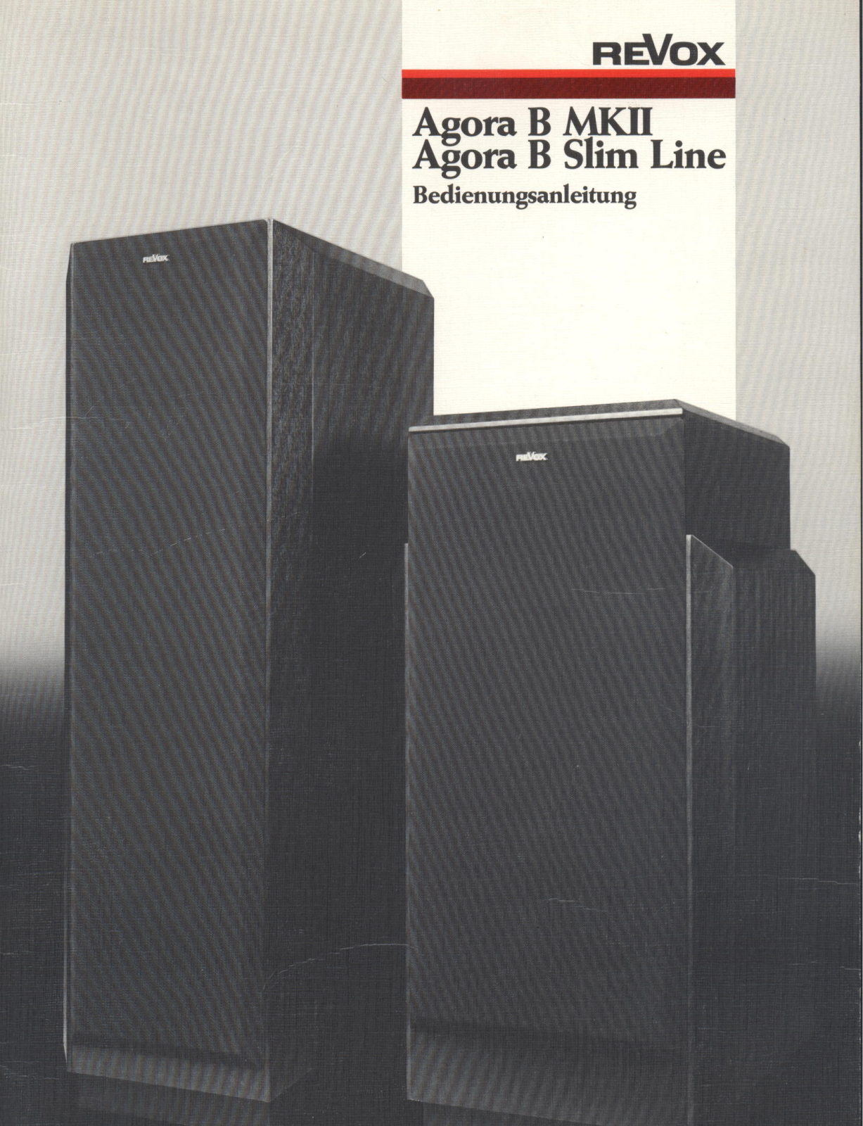 Revox Agora B Slimline Owners manual