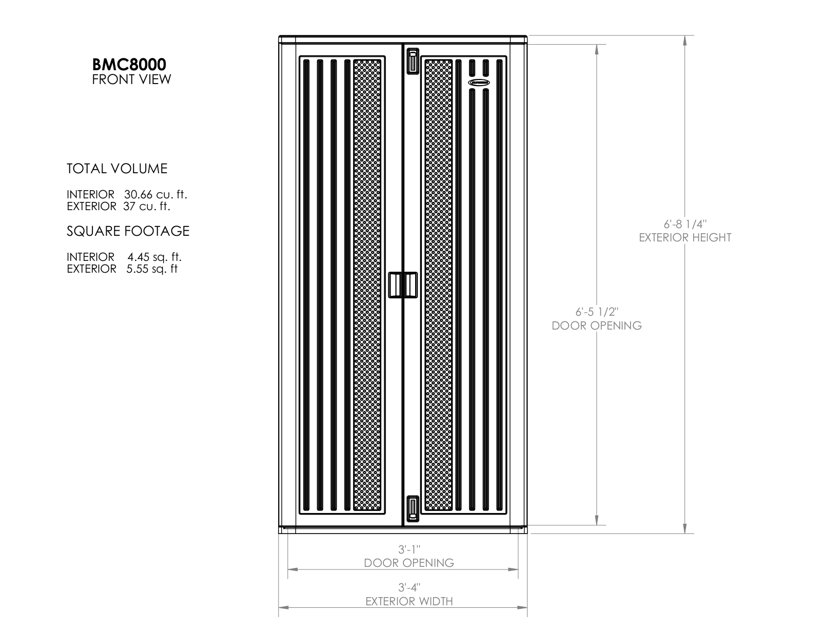 Suncast XA1587 Dimensions - ManualMachine.com