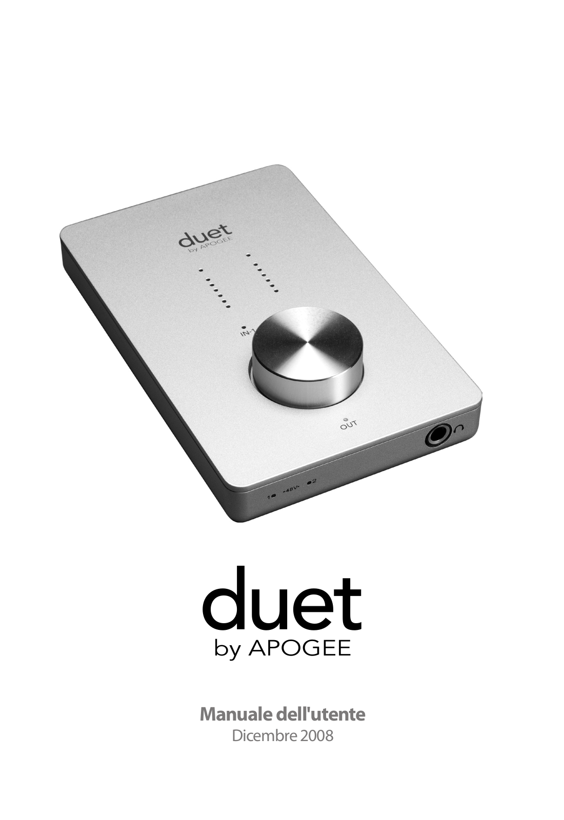 Apogee Electronics duet User`s Guide