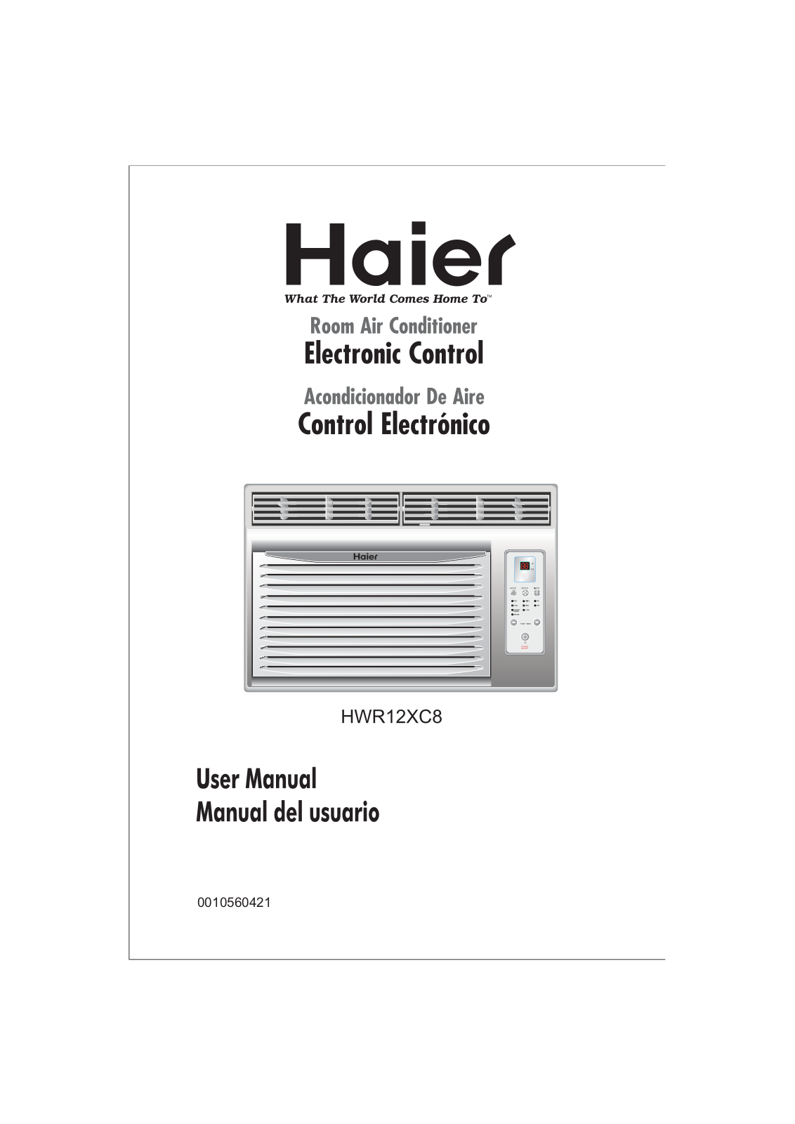 Haier HWR12XC8 User Manual