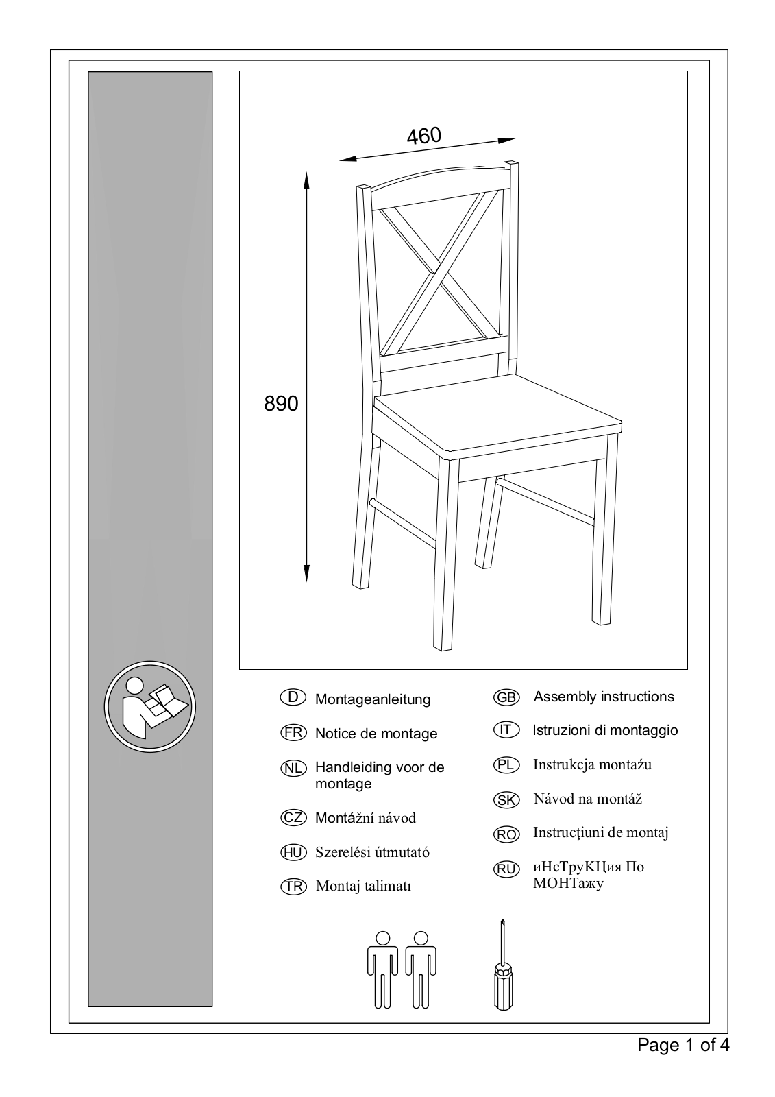 Home affaire Sonoma Assembly instructions