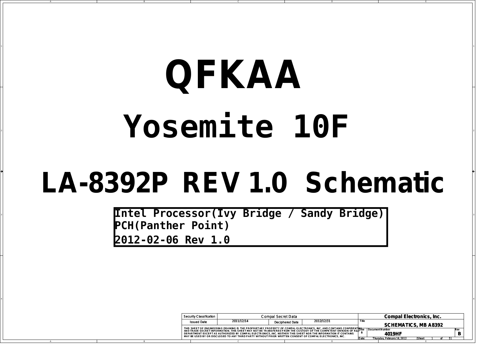 COMPAL LA-8392P Schematics