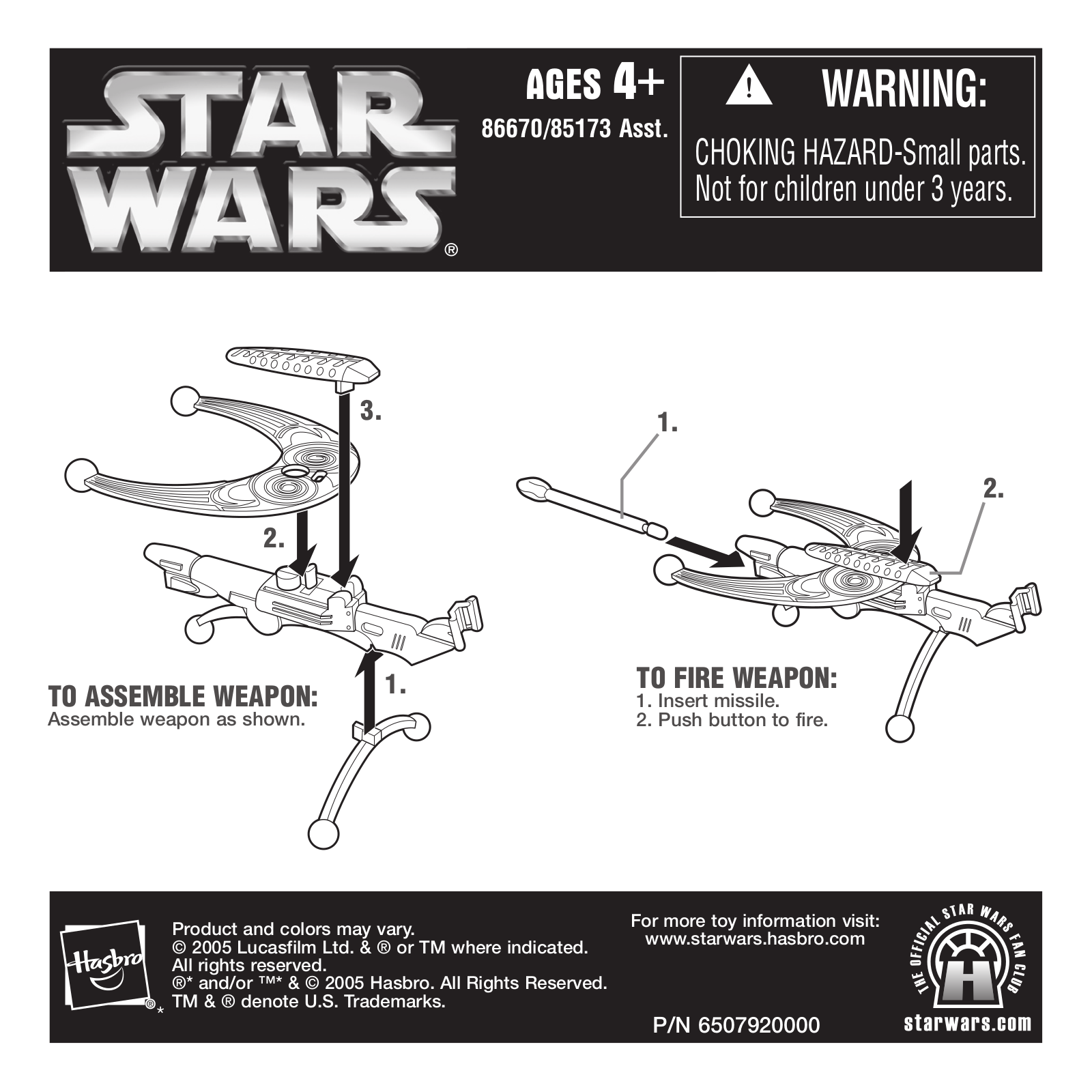 HASBRO Star Wars EP3 Wookie User Manual