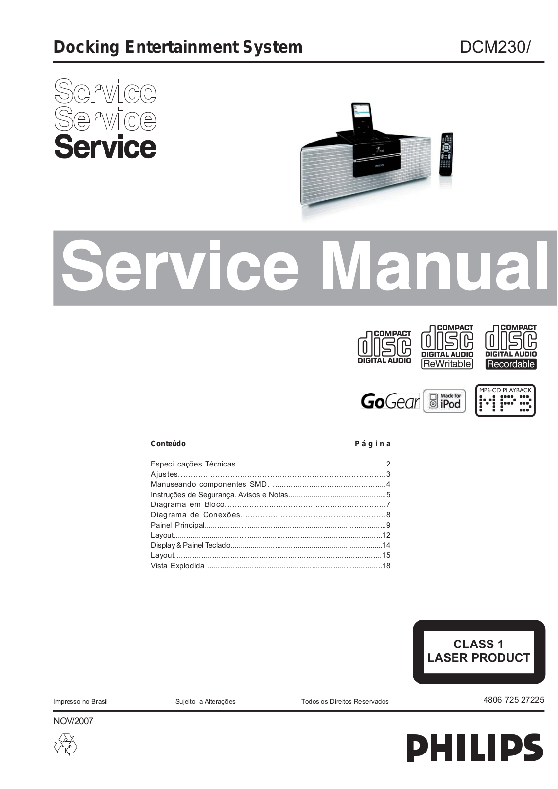 Philips DCM230 Schematic