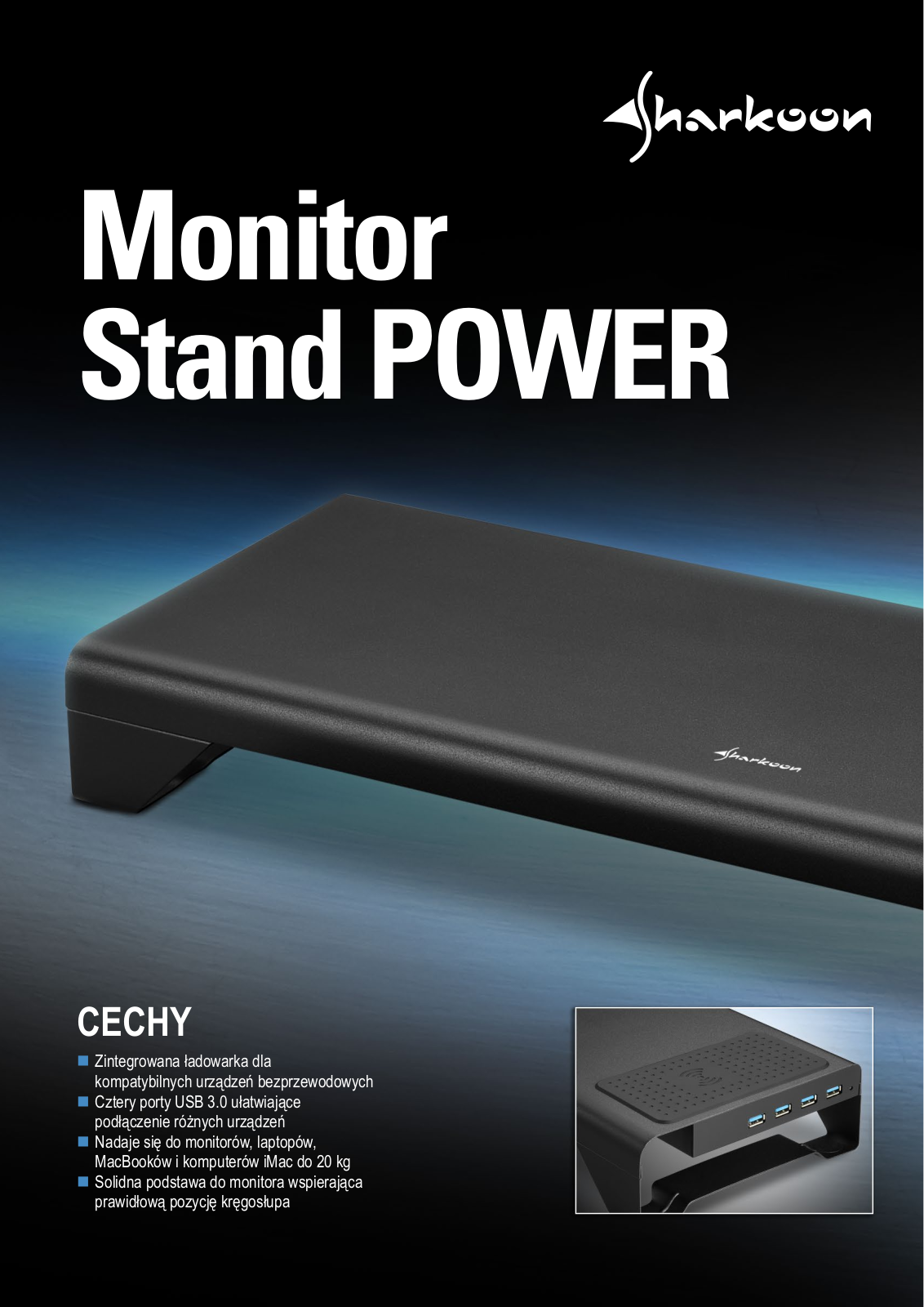 Sharkoon monitor Stand Power User Manual