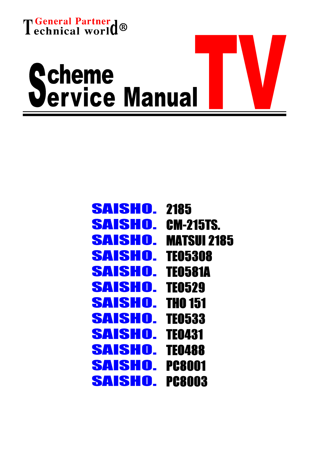 Matsui 2185 Schematic