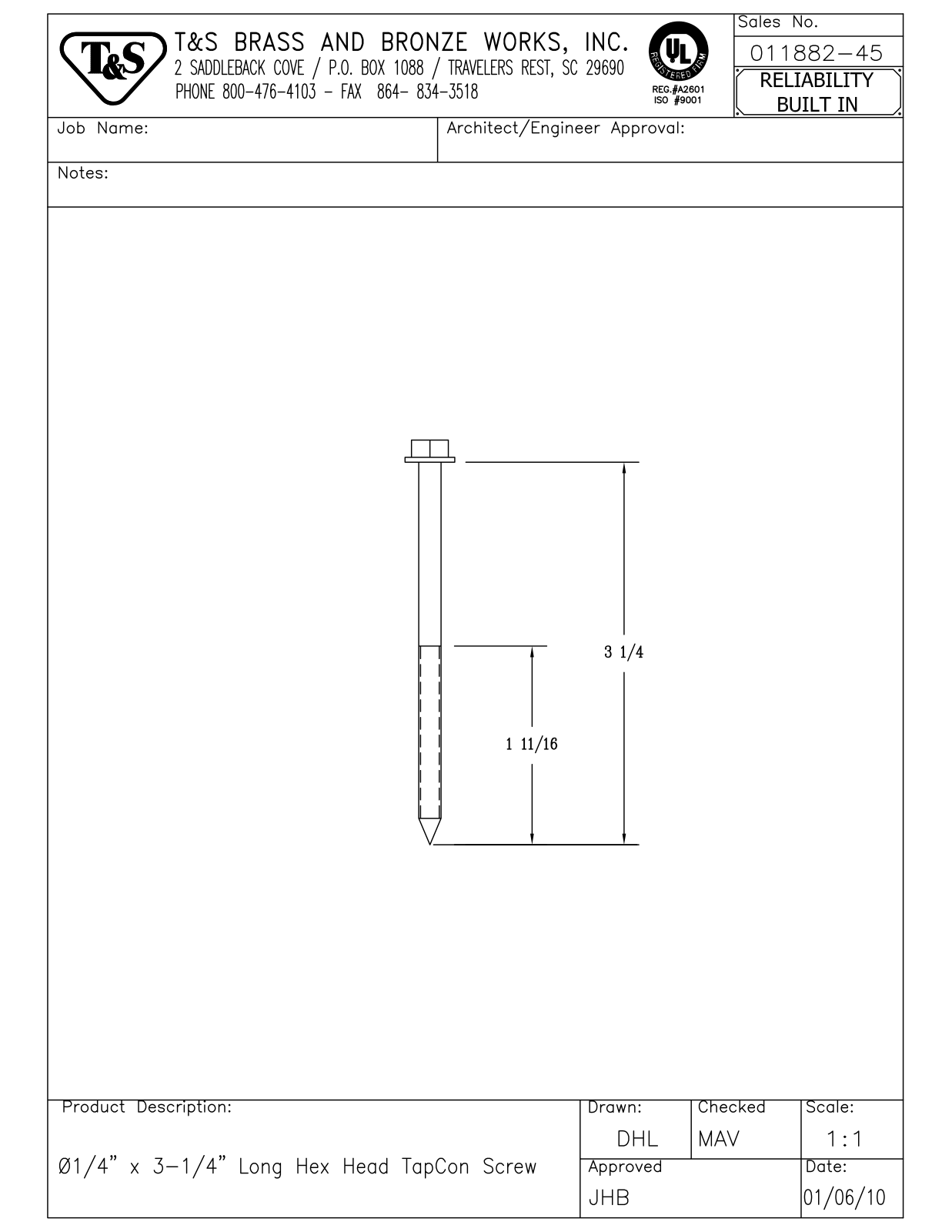 T&S Brass 011882-45 User Manual