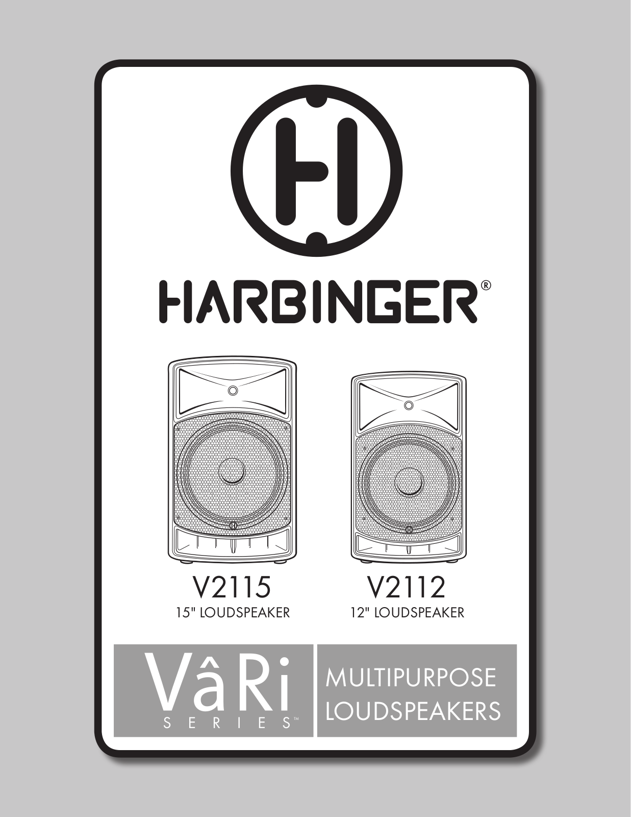 Harbinger V2115, V2112 User manual - ManualMachine.com