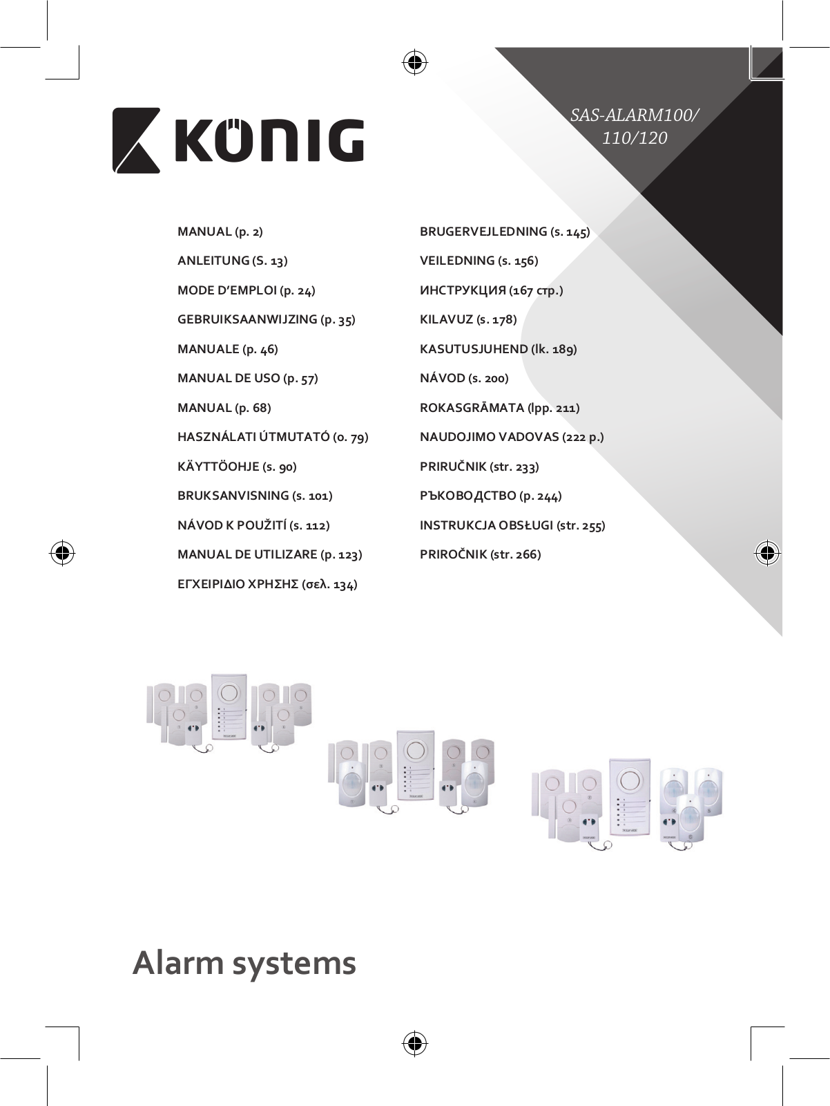 Konig Wireless alarm system User Manual