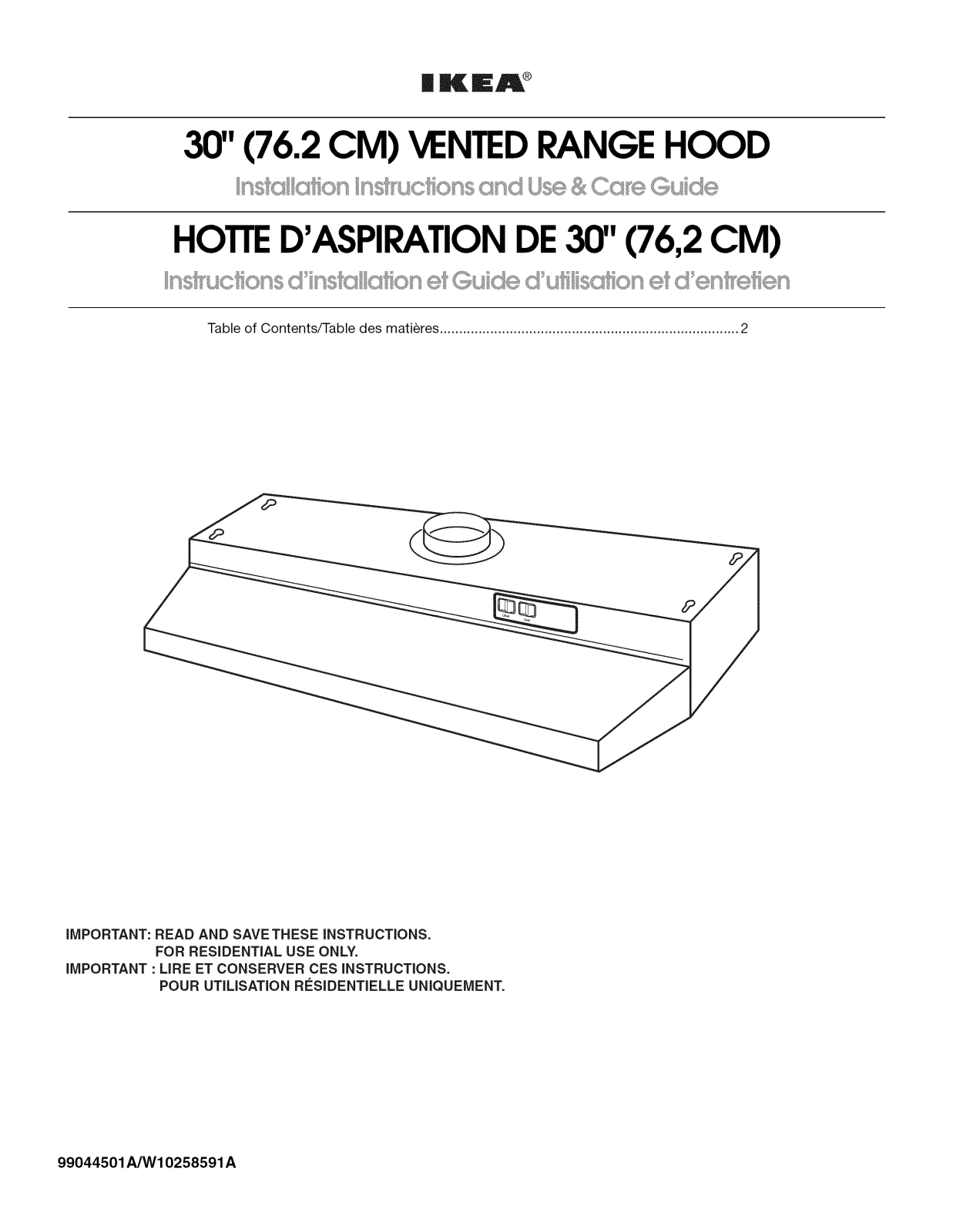 Ikea IH1300WQ0 Owner’s Manual