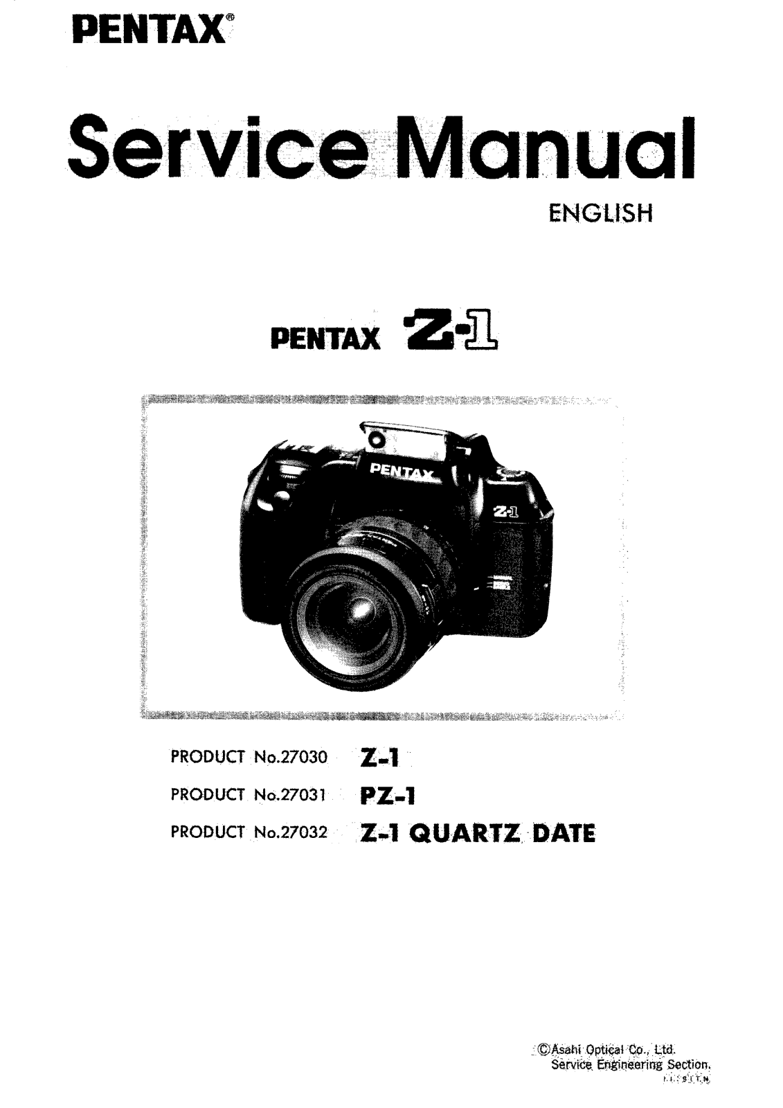 PENTAX Z1 SERVICE MANUAL