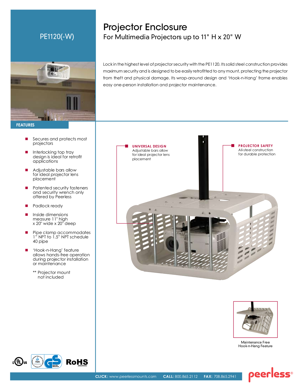 Peerless PE1120-W, PE1120 Datasheet