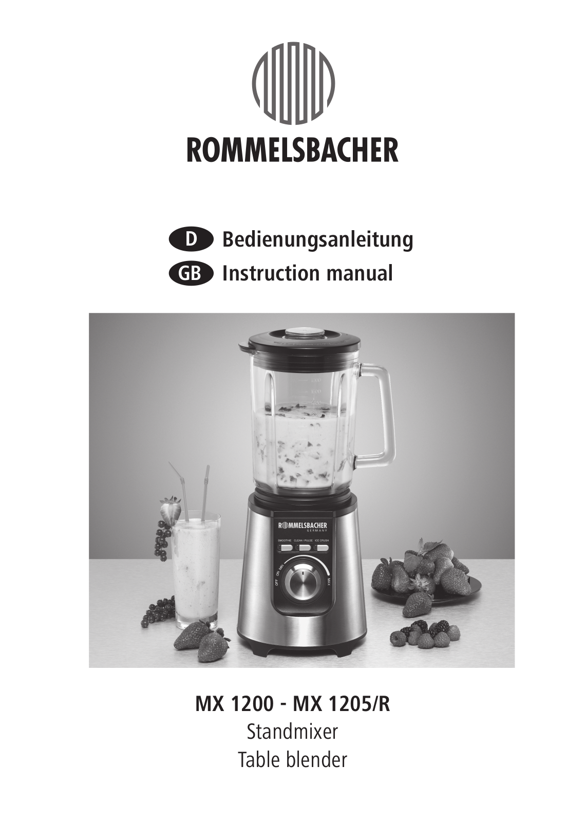 Rommelsbacher MX 1205-R Service Manual