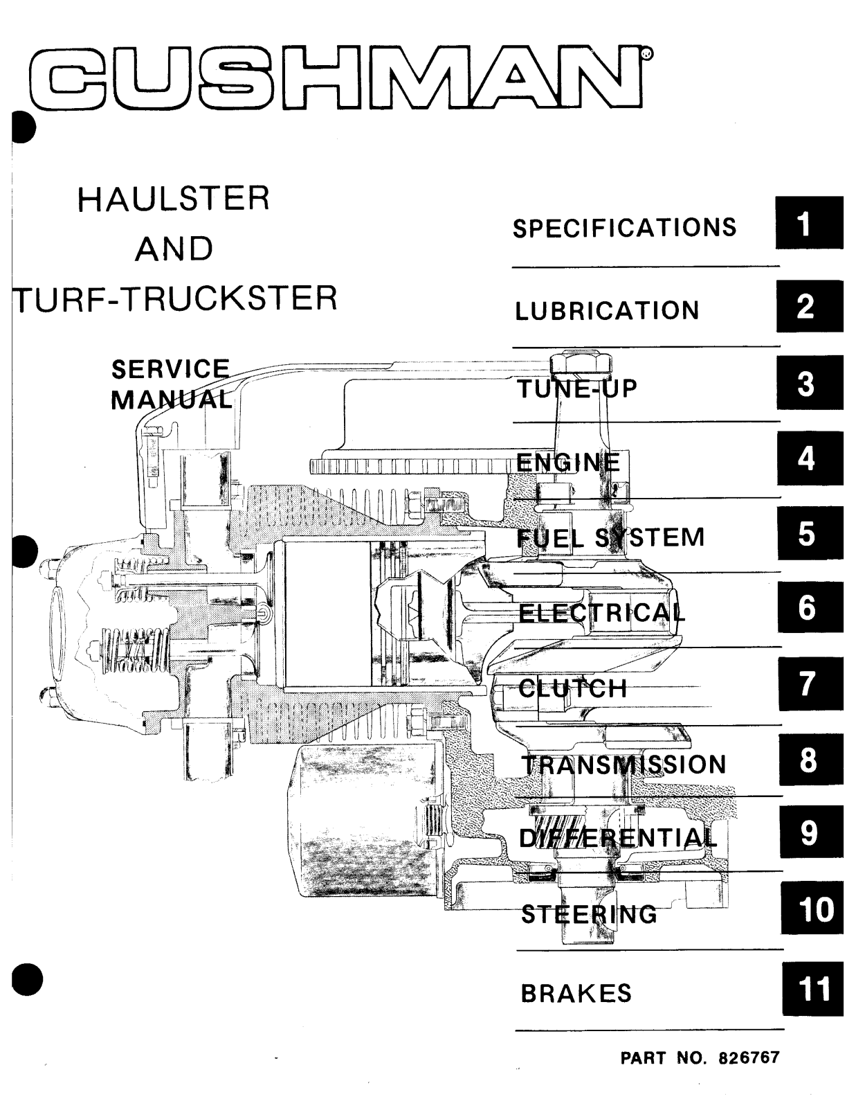 OMC (Cushman) Truckster 898507-7510, 18hp/20hp Engine Service Manual