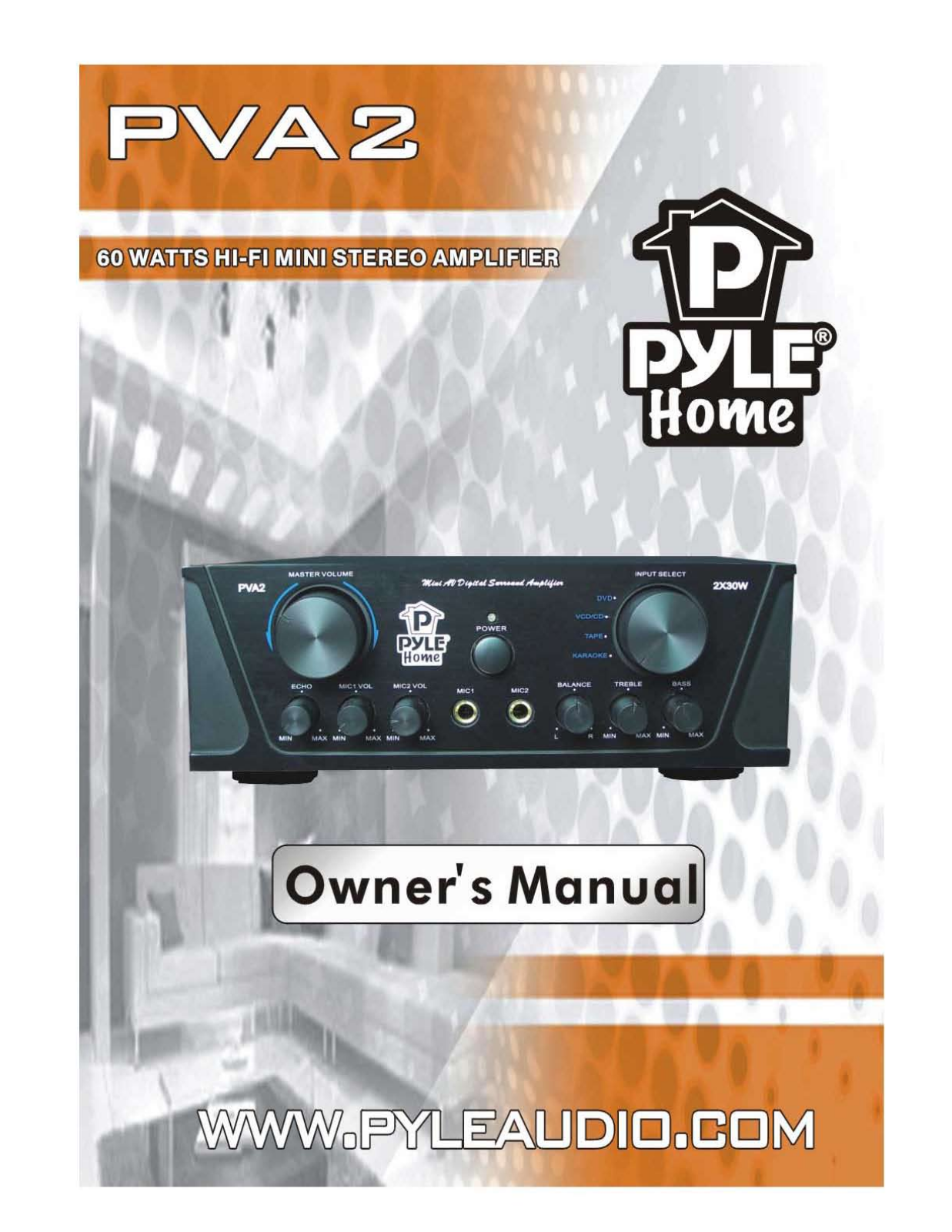 PYLE Audio PVA2 User Manual