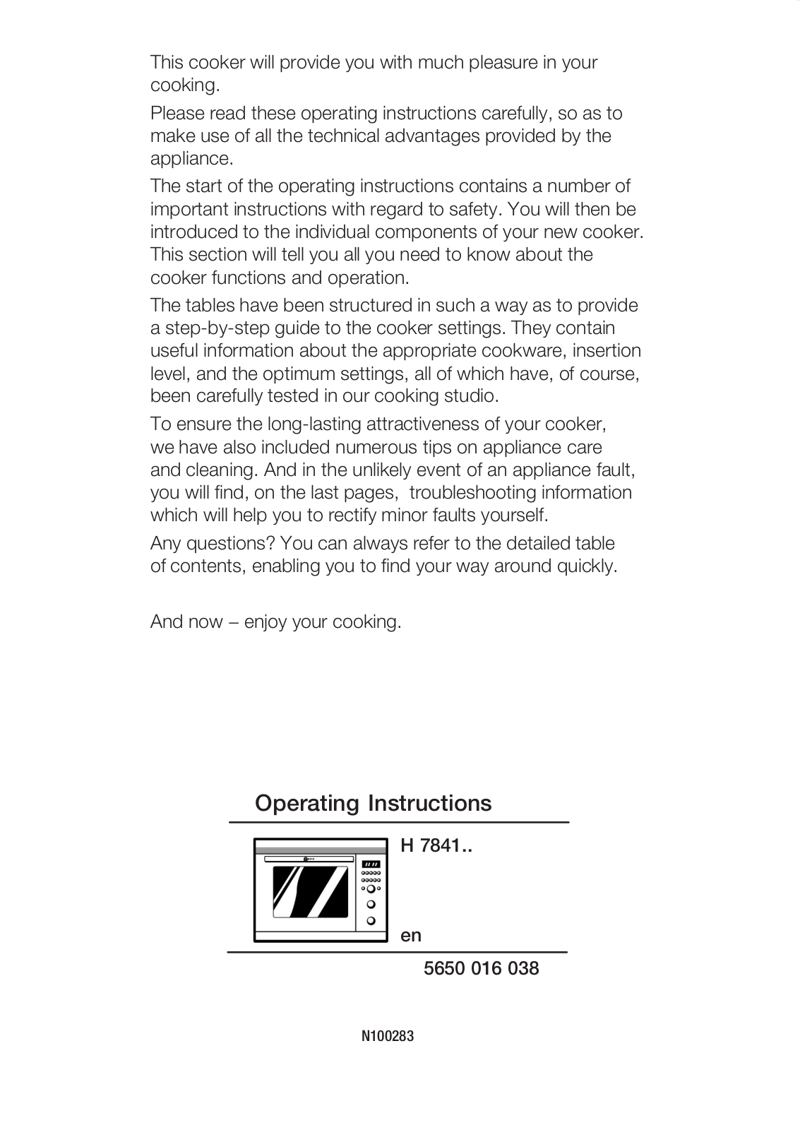 Neff H7841N0, H7841N2 instruction Manual