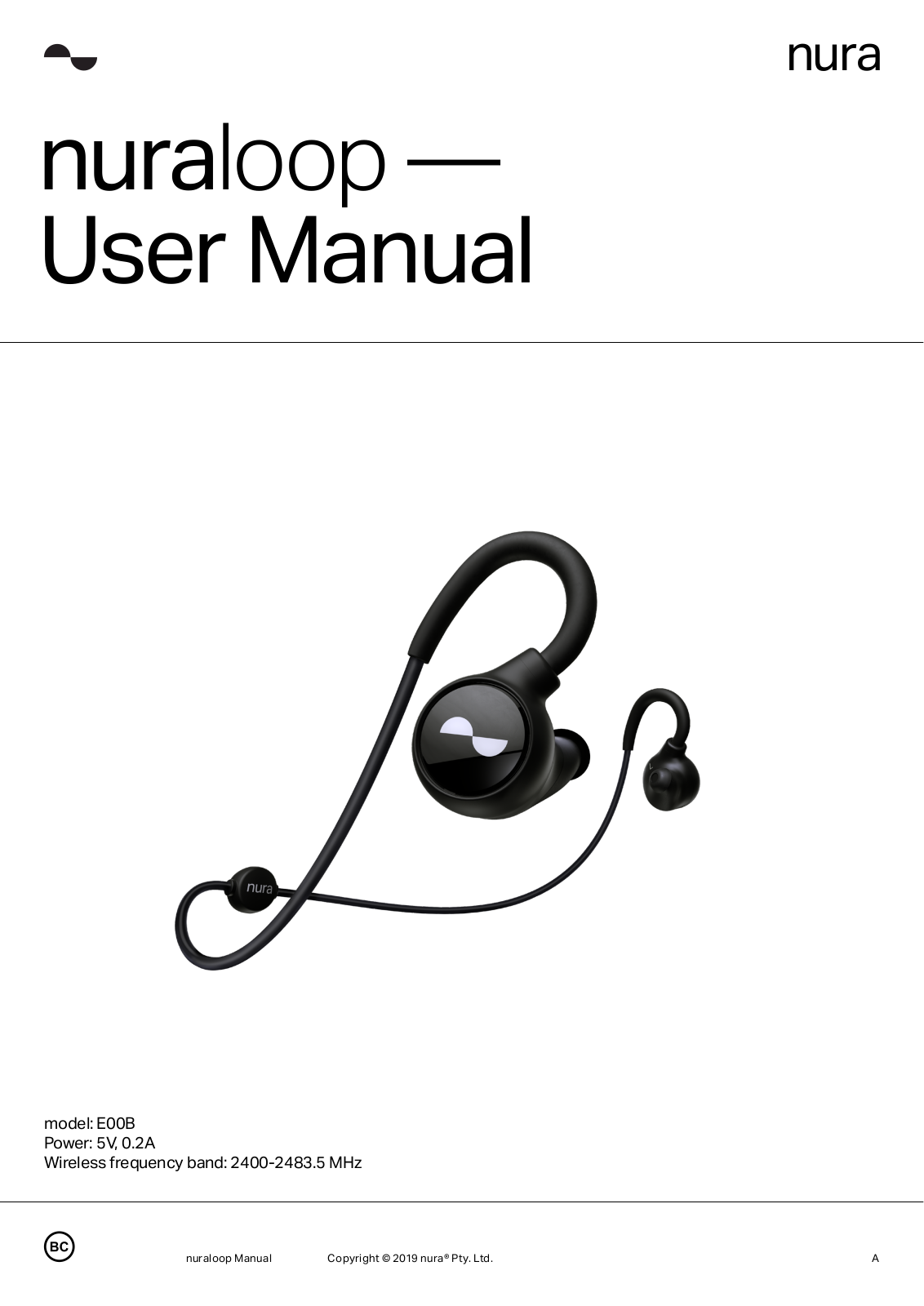 Nura E00B User guide - ManualMachine.com