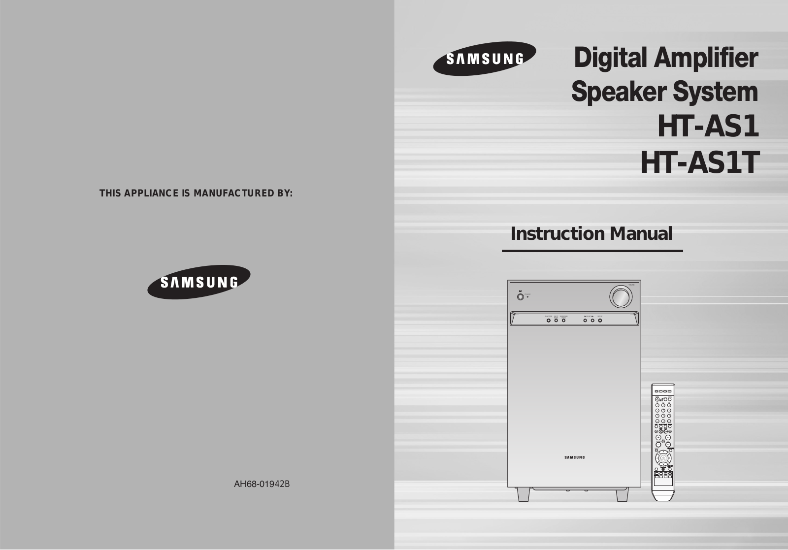 Samsung HT-AS1 User Manual