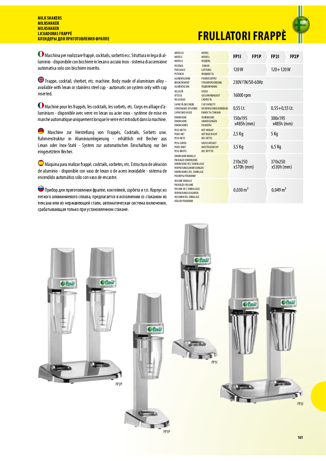 FIMAR FP1I, FP1P, FP2I, FP2P Datasheet