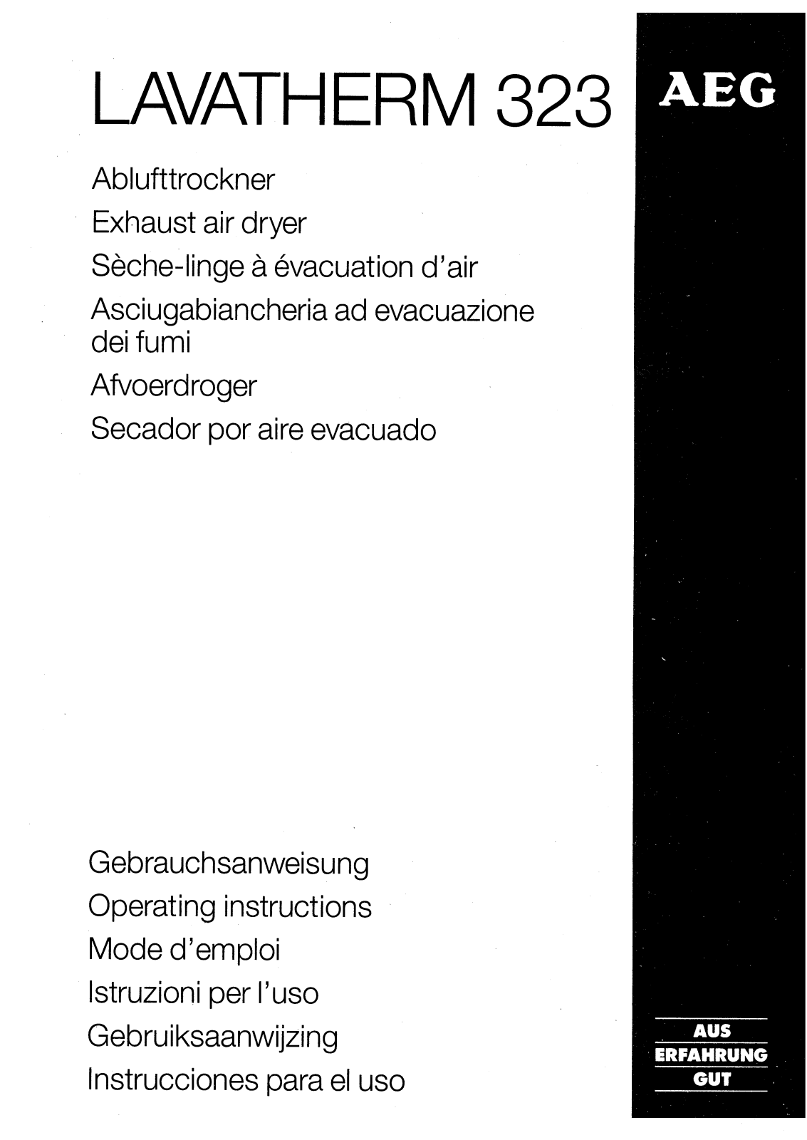 AEG LTH323 User Manual