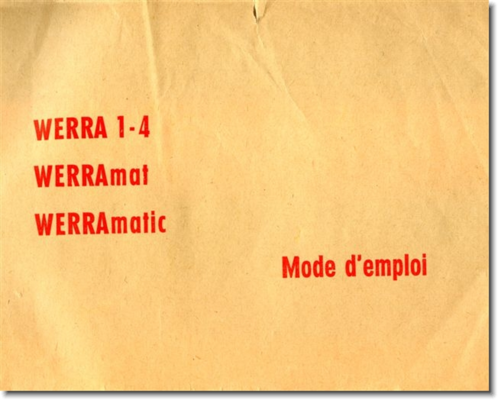 CARL ZEISS IENA Werramatic User Manual - ManualMachine.com