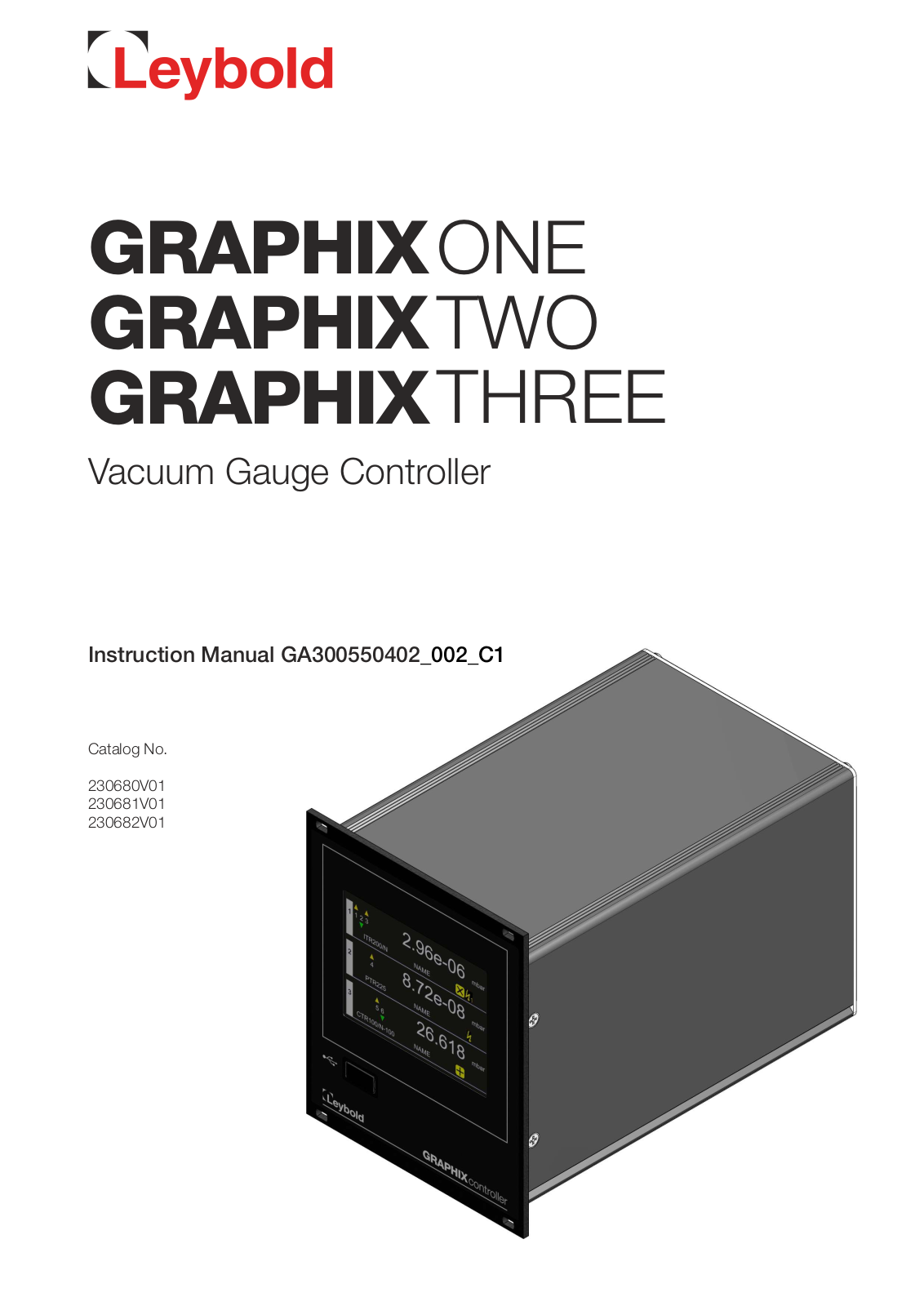 LEYBOLD GRAPHIX ONE, GRAPHIX THREE, GRAPHIX TWO Instruction Manual - ManualMachine.com
