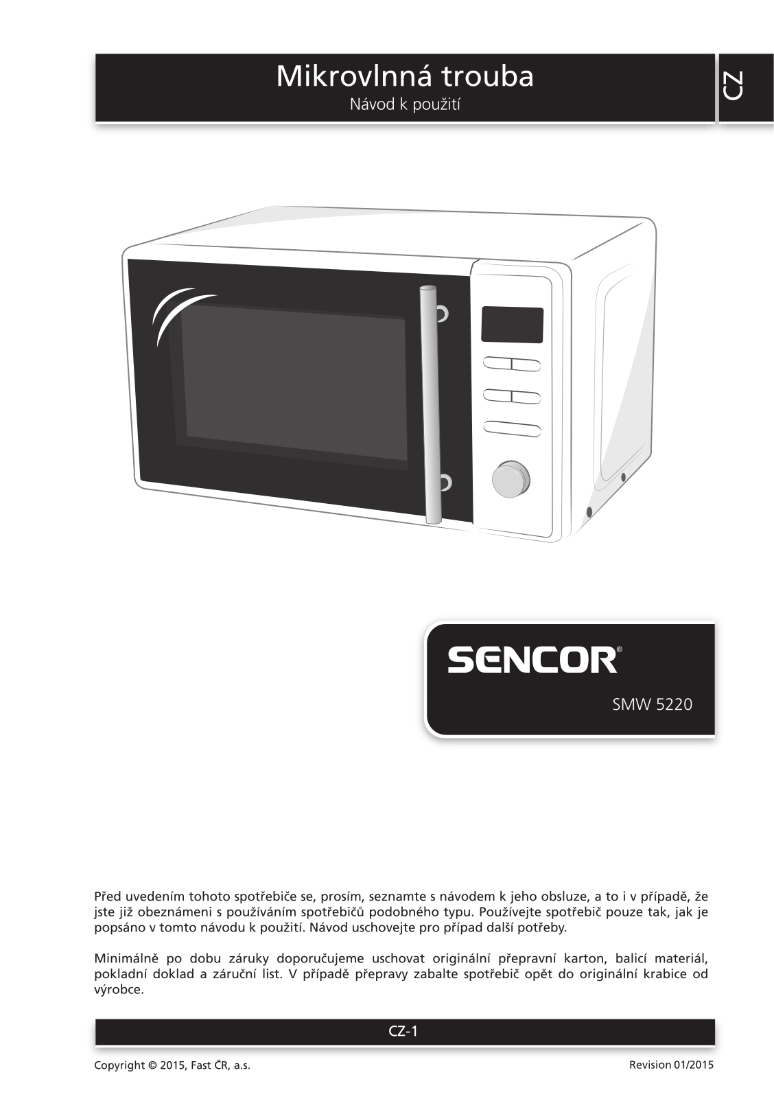Sencor SMW 5020 User Manual