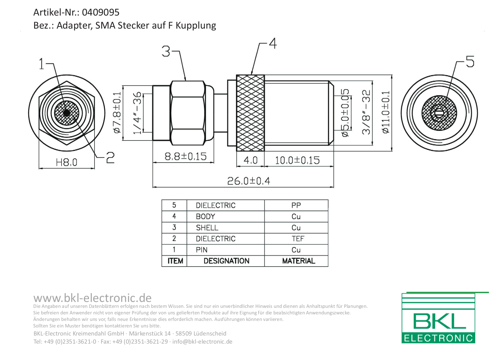 BKL BKL 0409095 Datasheet - ManualMachine.com