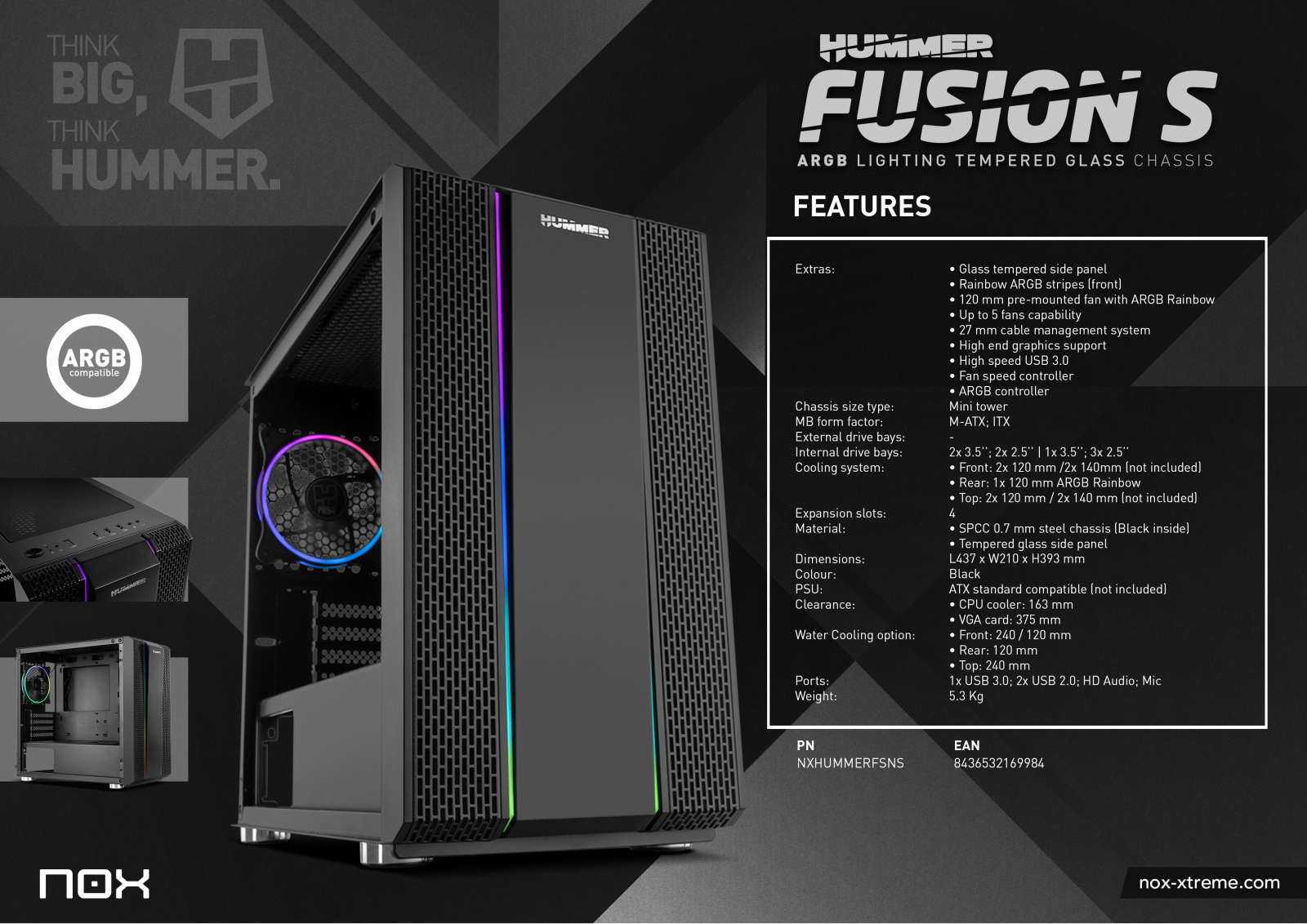 Nox-xtreme Hummer fusion S User Manual