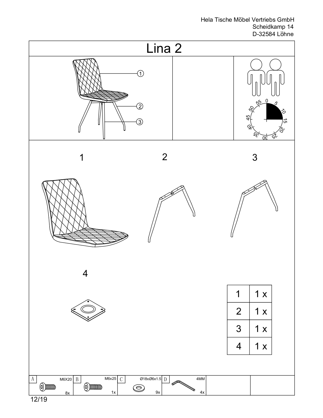 HELA Lina Assembly instructions - ManualMachine.com
