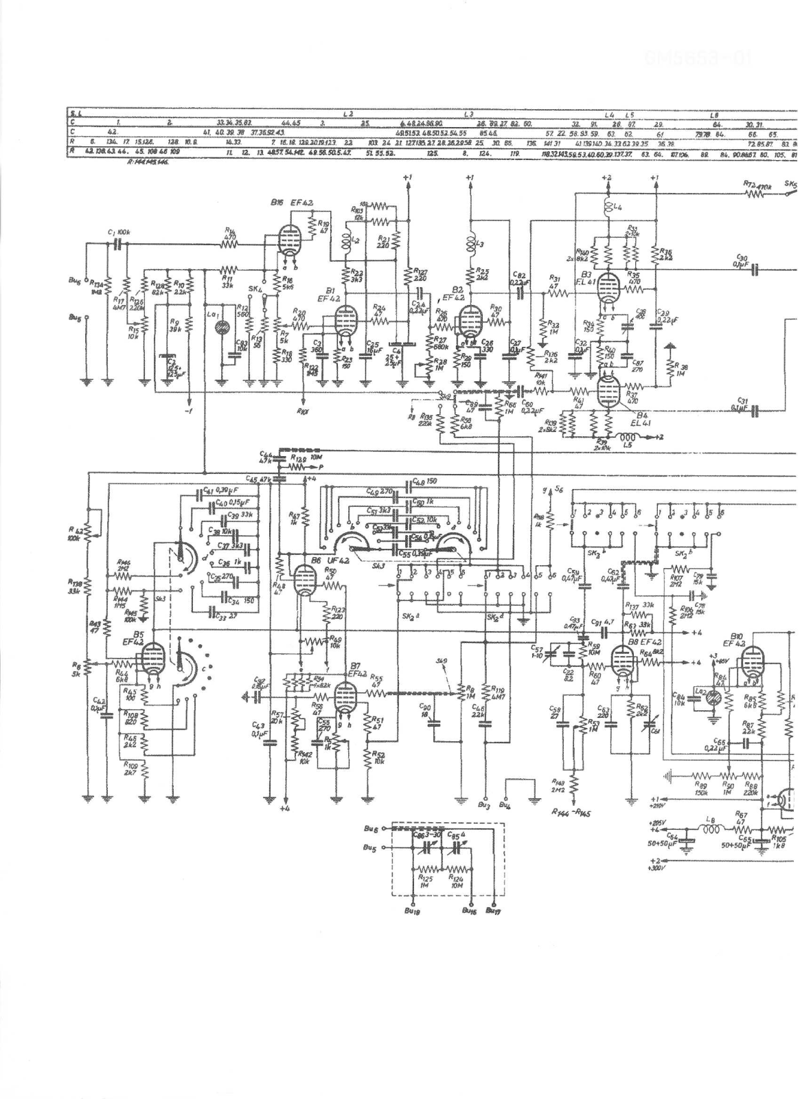 Philips gm5653 schematic